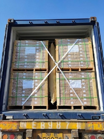 Đủ bộ vật tư đóng hàng container: Túi khí, dây đai, pallet gỗ